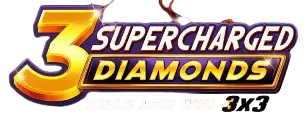 3 Supercharged Diamonds slot logo