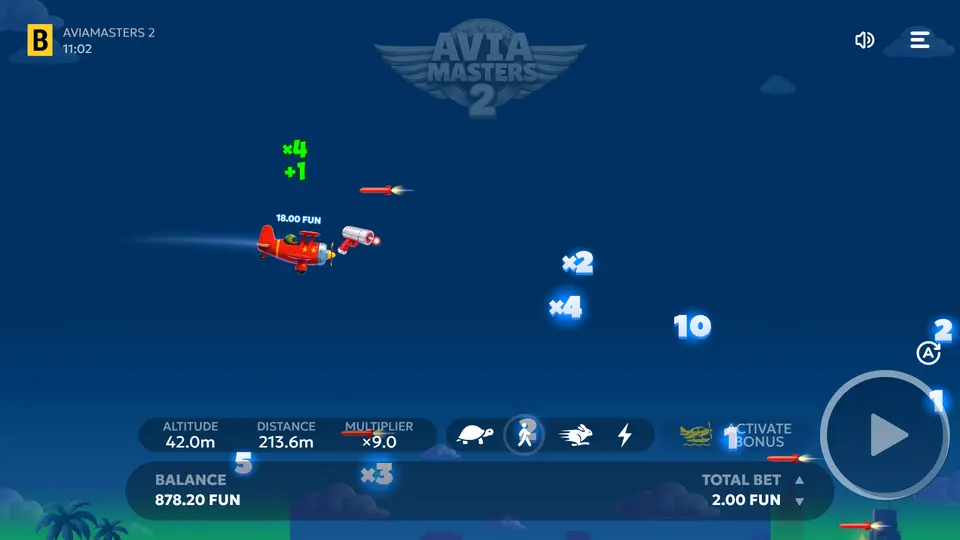 Laser Gun booster destroying rockets ahead of the plane