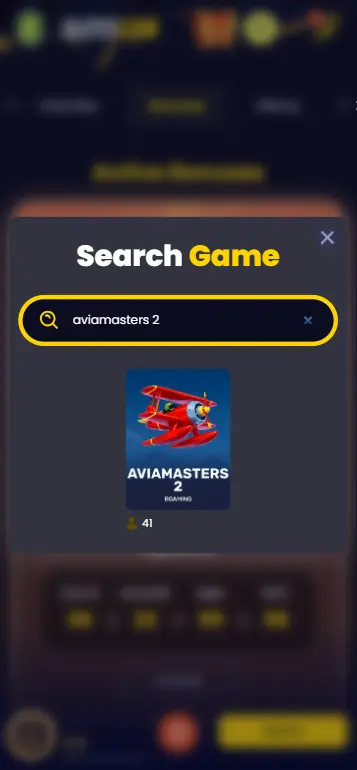 Finding Aviamasters 2 in the casino lobby under BGaming