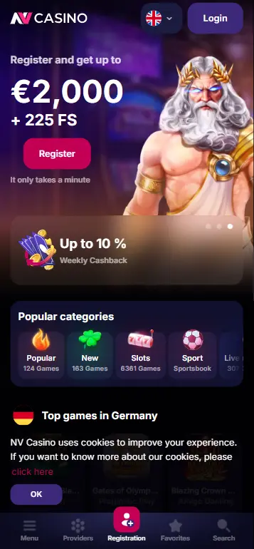UKGC-licensed casino lobby offering Big Bamboo Push Gaming slot