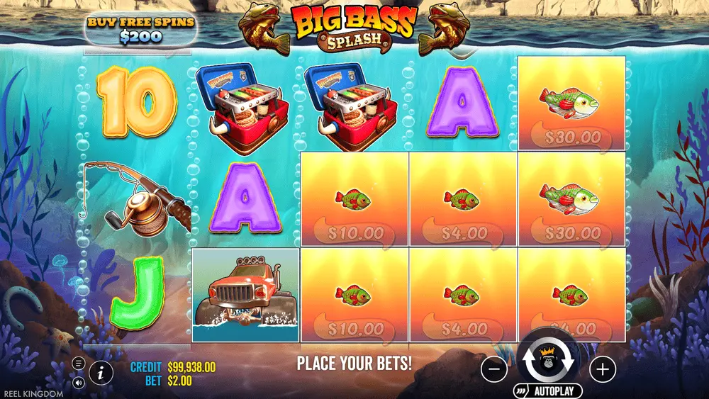 Big Bass Splash Fisherman Wild collecting multiple Fish money values