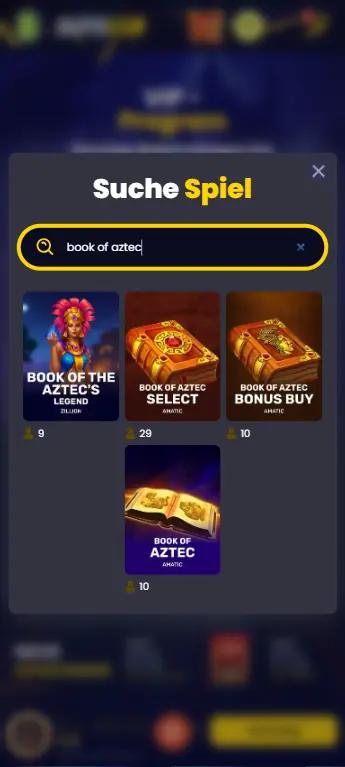 Book of Aztec von Amatic im Casino-Spielangebot suchen