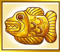 Goldener Fisch Symbol Book of Aztec