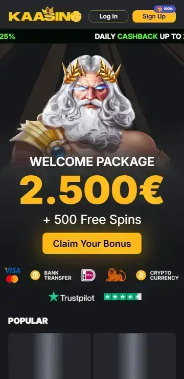 UK online casino homepage featuring Buffalo King Megaways slot
