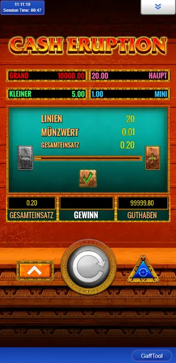 Cash Eruption slot Cash Eruption-bonus med låsta eldklot