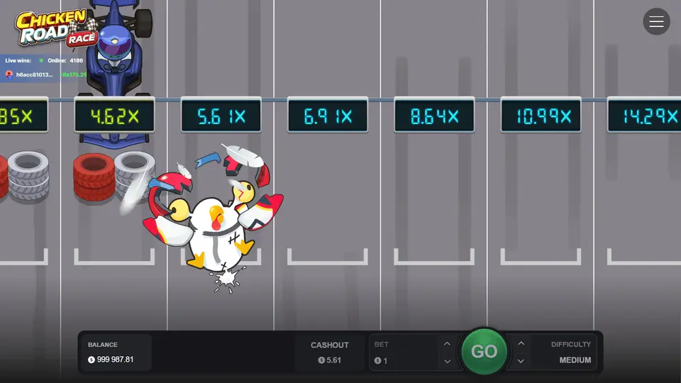 Chicken Road Race app round lost