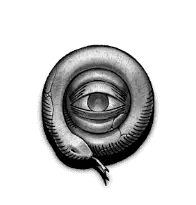 Serpent with an eye symbol
