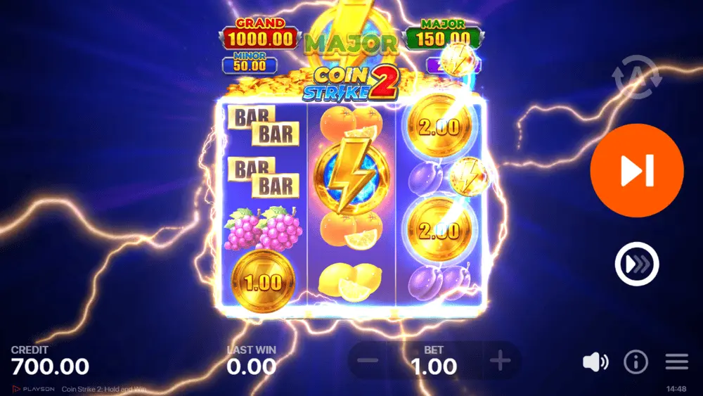 Example of a Strike Boost feature displayed in the game menu
