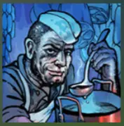 Blue crewman symbol (cook)