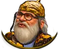 Golden fat alcoholic symbol