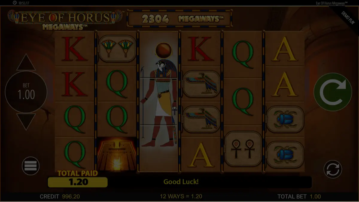Eye of Horus Megaways demo – spin the reels