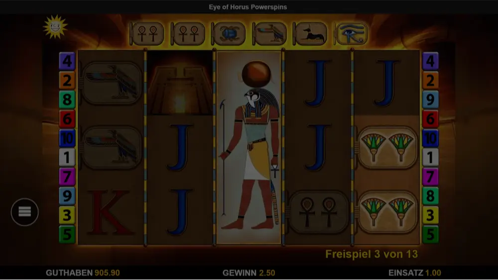 Eye of Horus Power Spins demo spielen