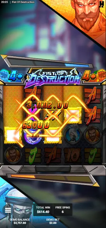 Fist of Destruction casino Free Spins