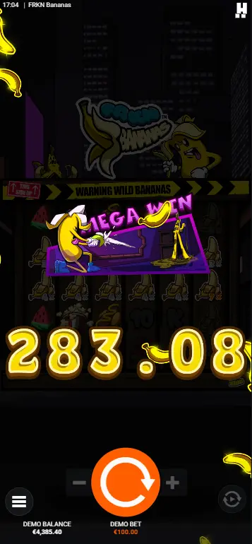 FRKN Bananas Big win Go Bananas scatter explosion creating wild copies