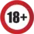 18+ sign