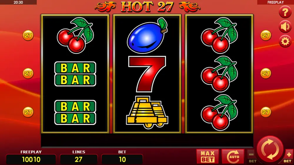 Hot 27 casino intro image