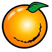 Fruit symbol Hot 27 – orange