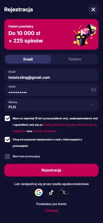 Rejestracja i weryfikacja konta w polskim kasynie online