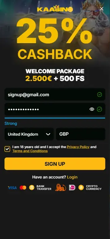 Hot Tuna casino registration and identity verification step