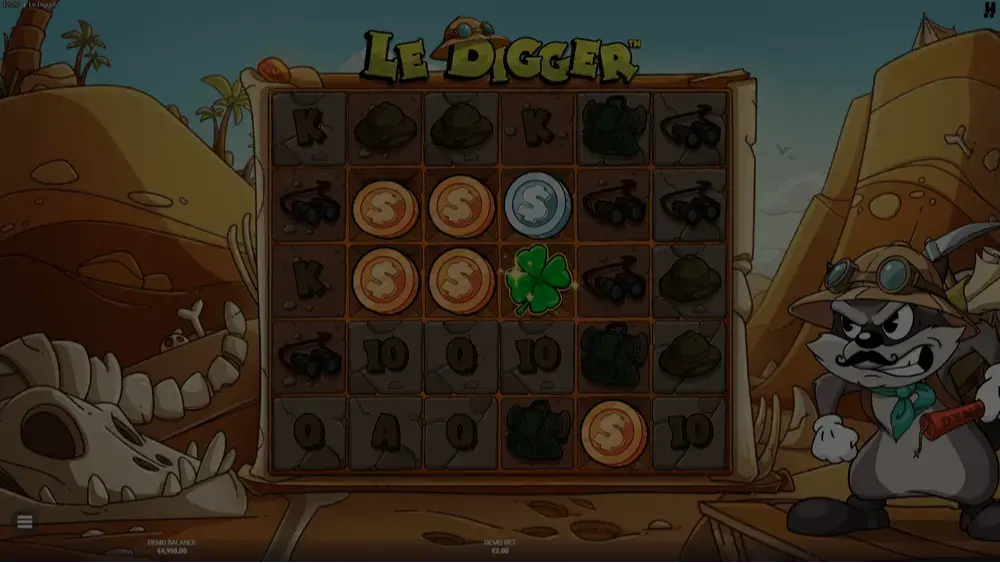 Le Digger demo background image