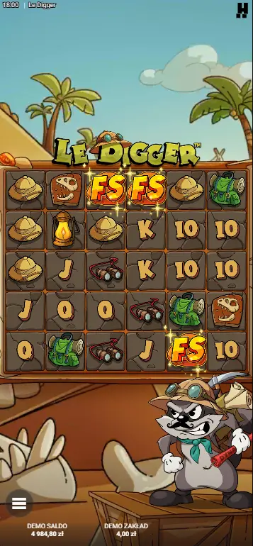 Gold Reveal na trzeciej warstwie Le Digger z diamentem i koniczyną na telefonie