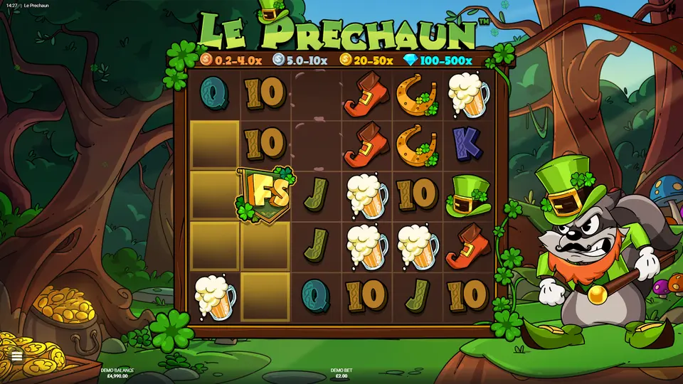 Position Multipliers on golden squares – Le Prechaun online UK