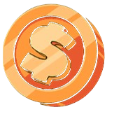 Bronze coin symbol