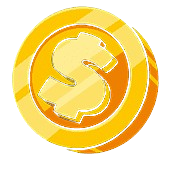 Gold coin symbol