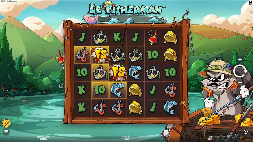 An intro screenshot of the Le Fisherman slot