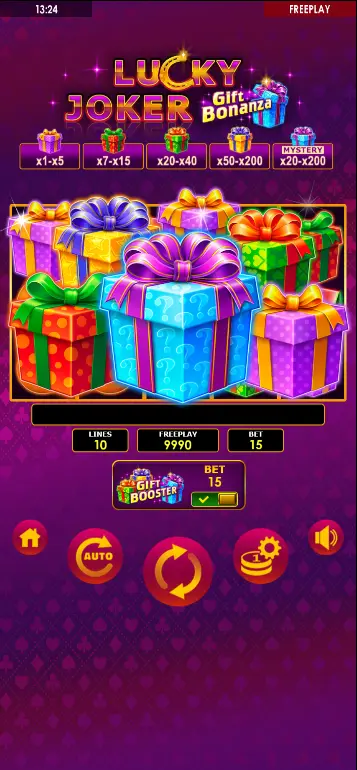 Three or more GIFT symbols landing simultaneously to trigger the GIFT SPIN feature