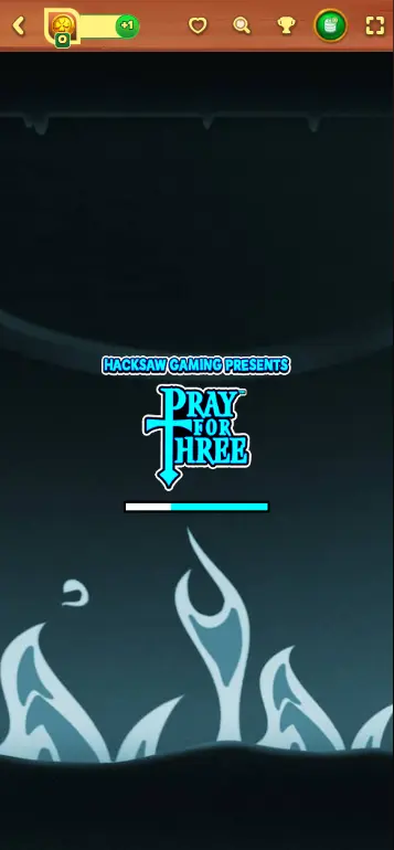 Play Pray for Three active gameplay showing Wheel of Sin mechanism