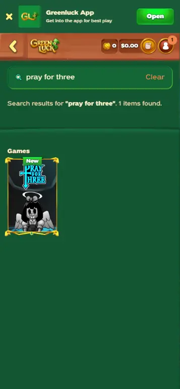 Pray for Three Hacksaw Gaming game tile in casino slots lobby