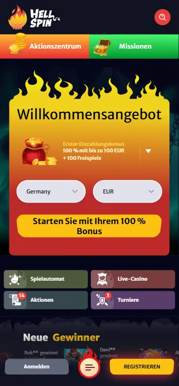 GGL-lizenziertes Casino mit Push Gaming auswählen