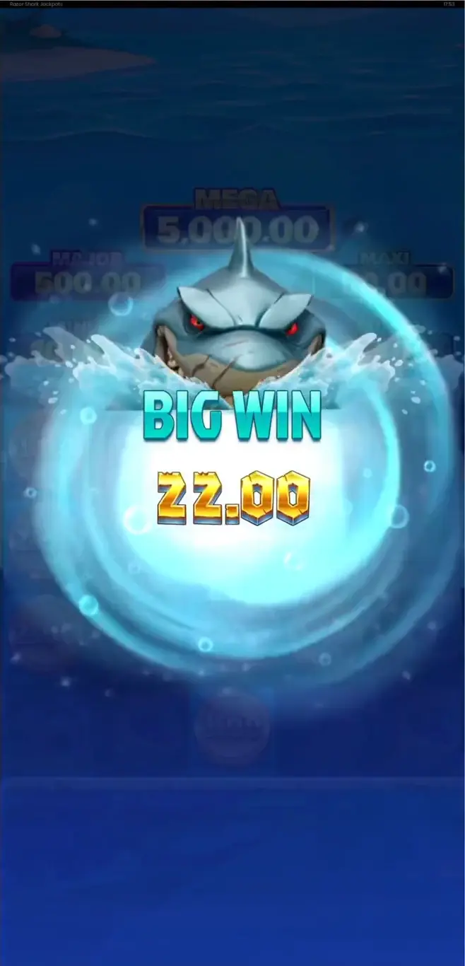 Jackpot Feature – Shark Pot mit aktiven Token-Zählern und Jackpot-Stufenanzeige