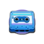 Blaues Tape Symbol