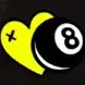 Heart & bowling ball symbol