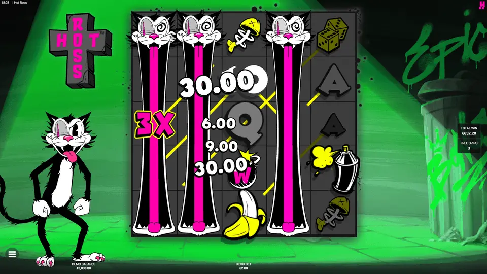 Hot Ross casino Bigg Boss Ross epic bonus with multiple Hot Ro$$ wilds active