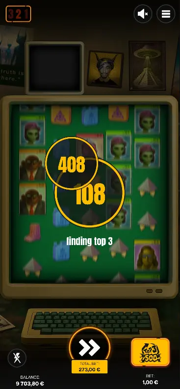 Standard Bonus with locked symbols on Truth Realm centre row