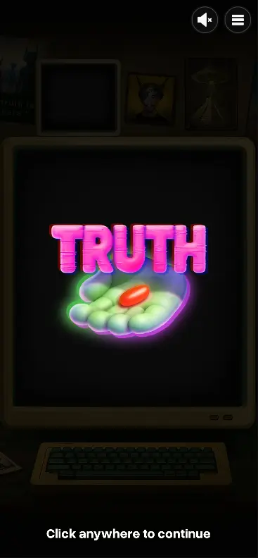 Active Truth slot gameplay showing Conspiracy Feature activation