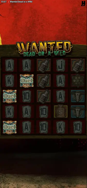 Wanted Dead or a Wild UK Dead Man's Hand collect phase storing wilds and multipliers