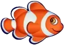 Clownfisch und Seestern Symbol Wild Shark