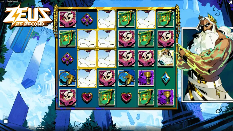 Zeus Ze Zecond casino Wonder symbols revealing high pays and Wilds on reels